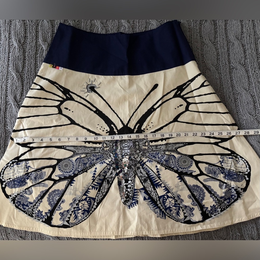Oilily A-Line Skirt with Butterfly Design - Brand new, never worn. - Picture 5 of 8
